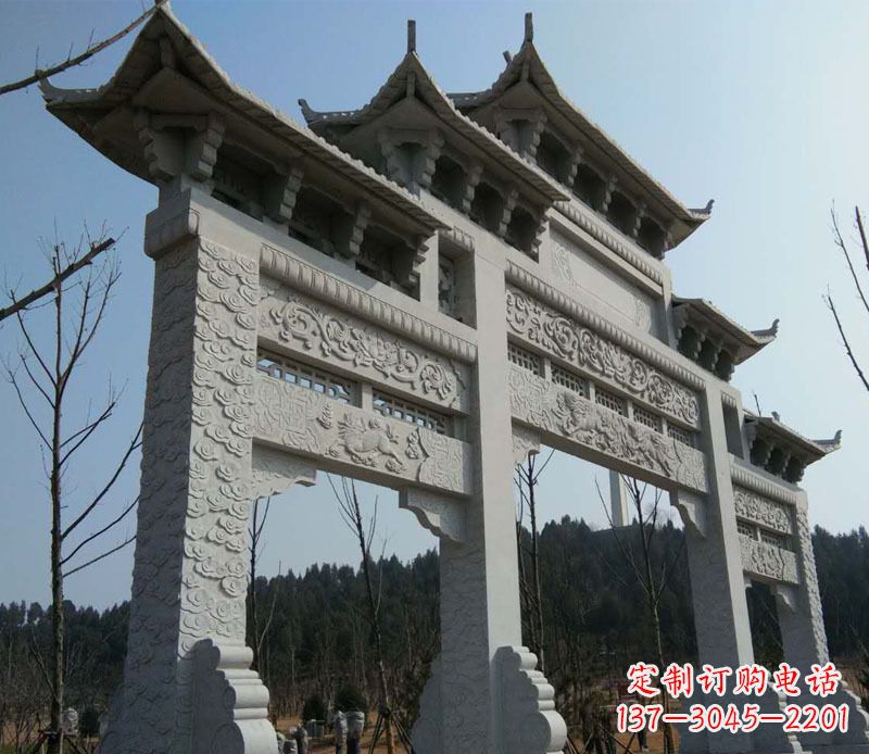 宁德仿古牌坊石雕定制