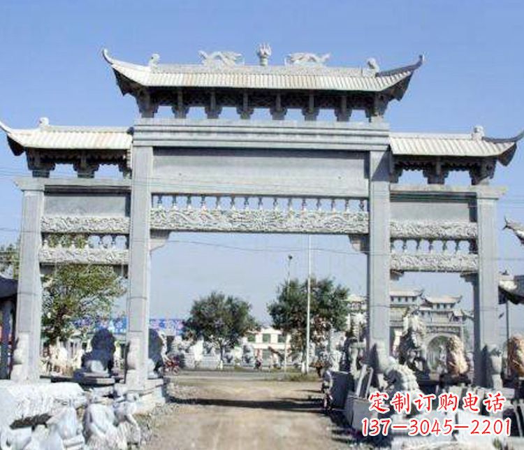宁德仿古牌坊石雕精美定制