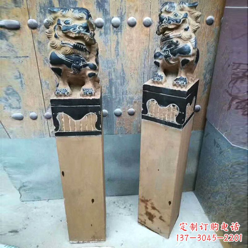 宁德精美狮子雕塑 拴马桩