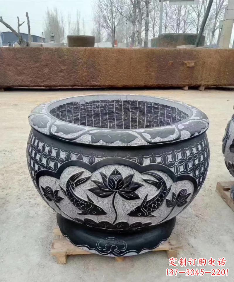 宁德精美仿古鲤鱼石雕