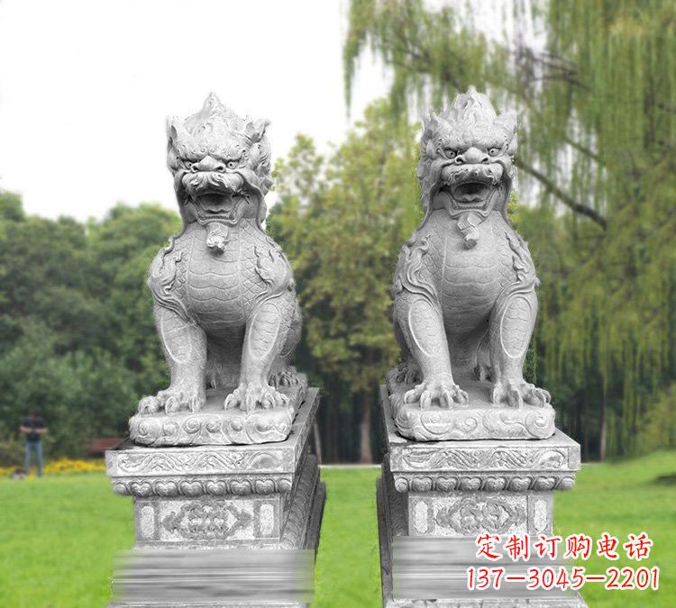 宁德仿古坐式麒麟石雕