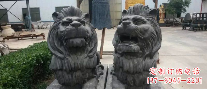 宁德玻璃钢狮子雕塑