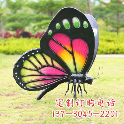 宁德仿真蝴蝶_品红色款405x78x110