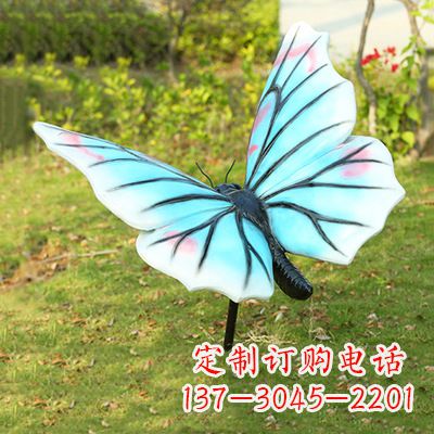 宁德浅蓝白色蝴蝶雕塑