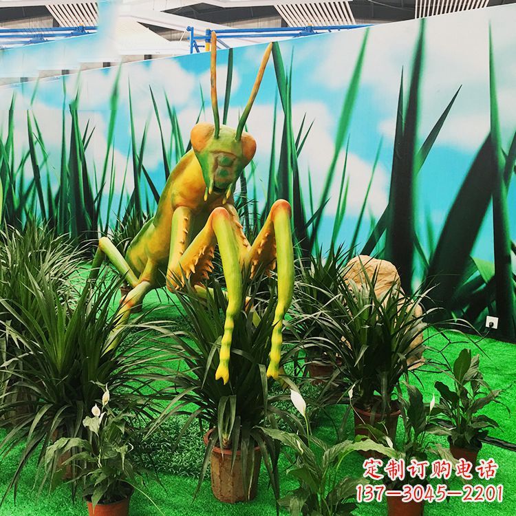 宁德仿真螳螂玻璃钢雕塑