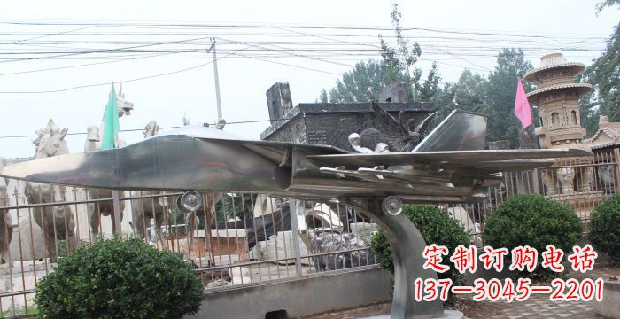 宁德飞机模型不锈钢企业雕塑