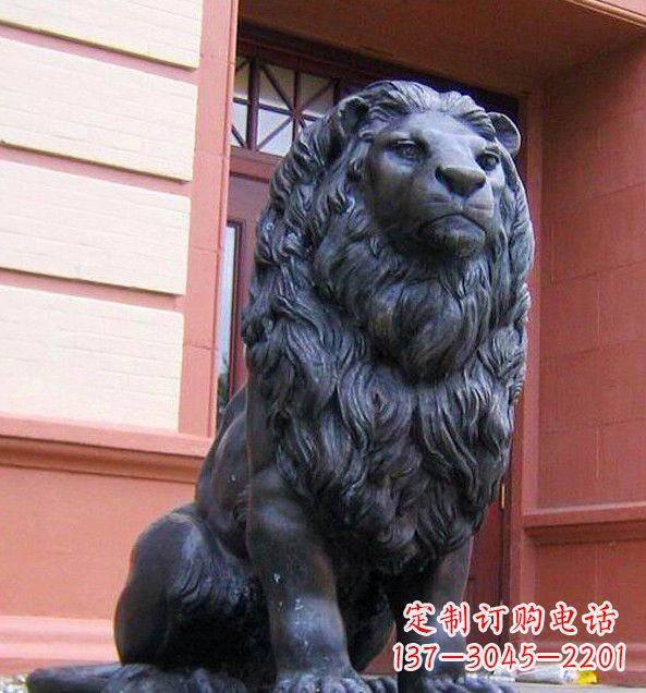 宁德非洲狮子铜雕塑精美雕刻,精美绝伦