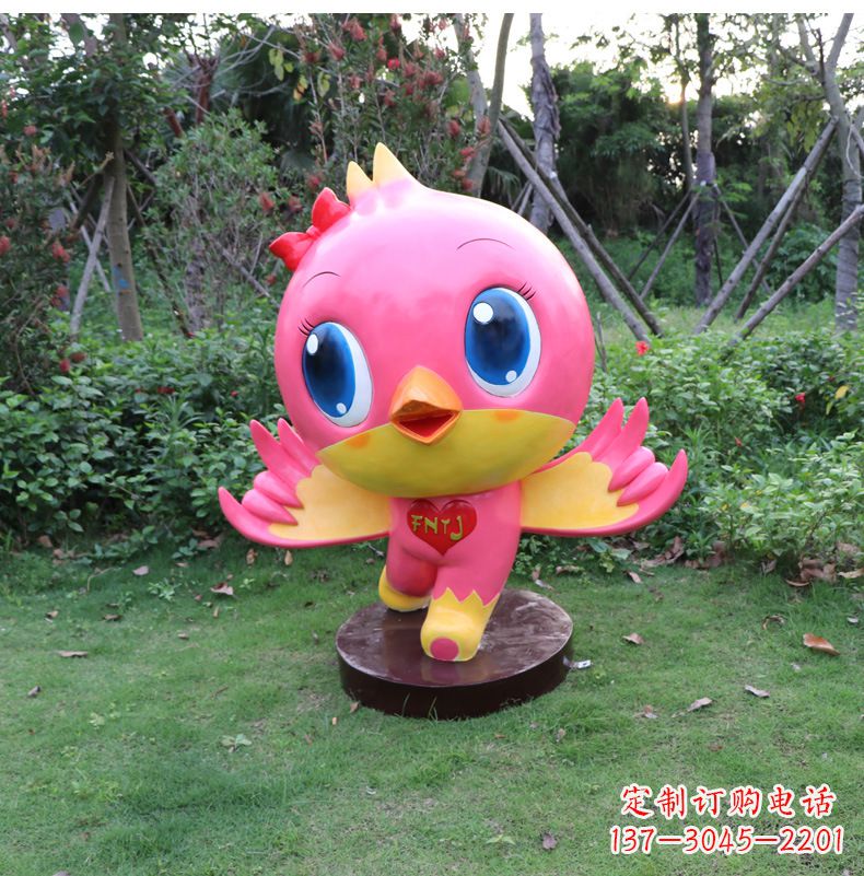 宁德玻璃钢卡通鸽子雕塑
