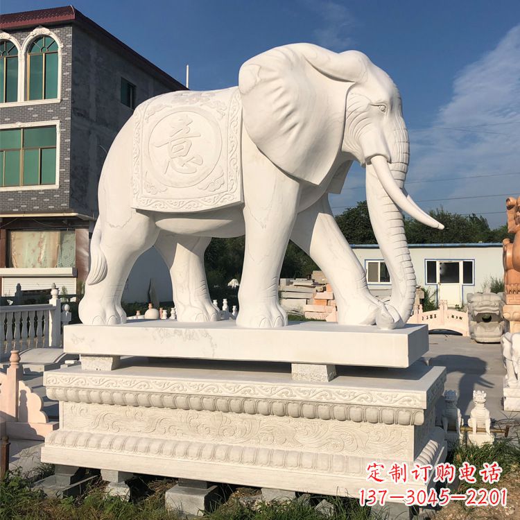宁德精美佛教大象石雕