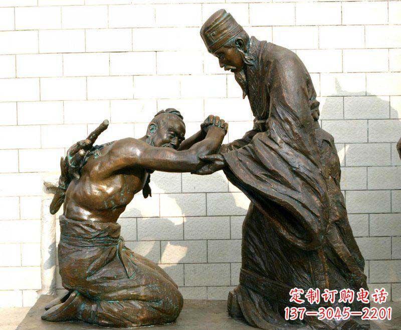 宁德中领雕塑——传承古代文化的名人铜雕