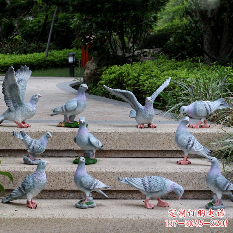 宁德鸽子兔子猴子大象雕塑