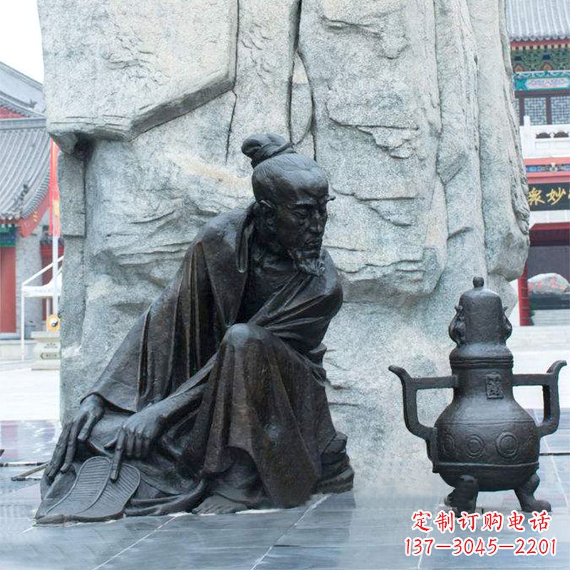 宁德中国医史传承葛洪炼丹情景雕塑