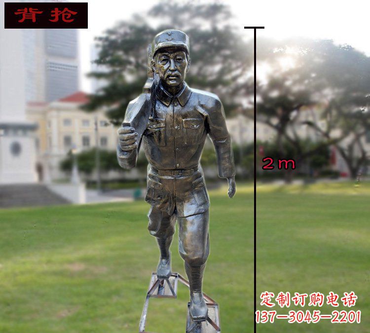 宁德中领雕塑英勇勇士铜雕