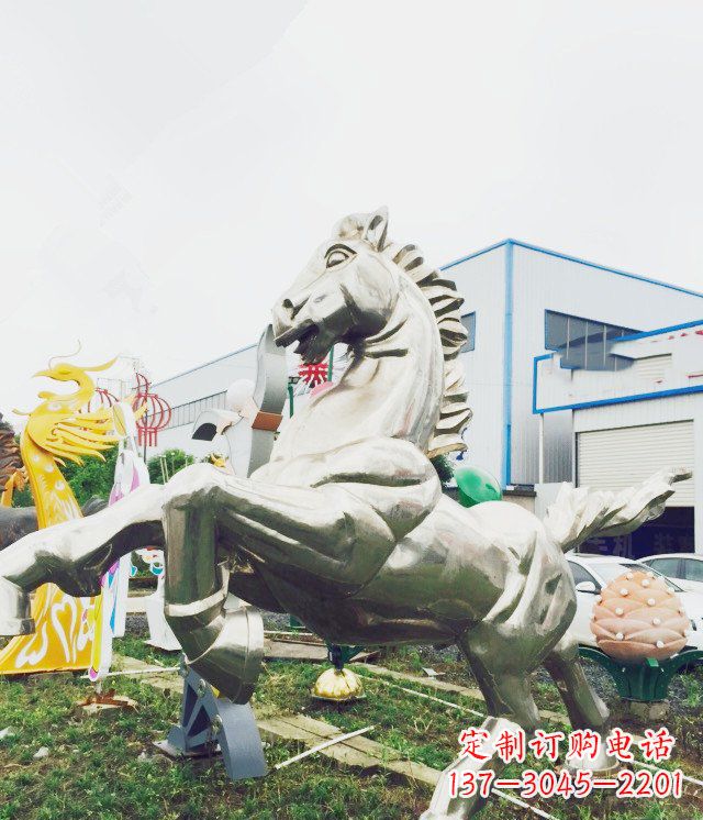宁德产品名称优雅的不锈钢雕塑——奔马