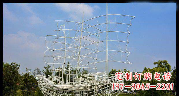 宁德唯美不锈钢帆船雕塑