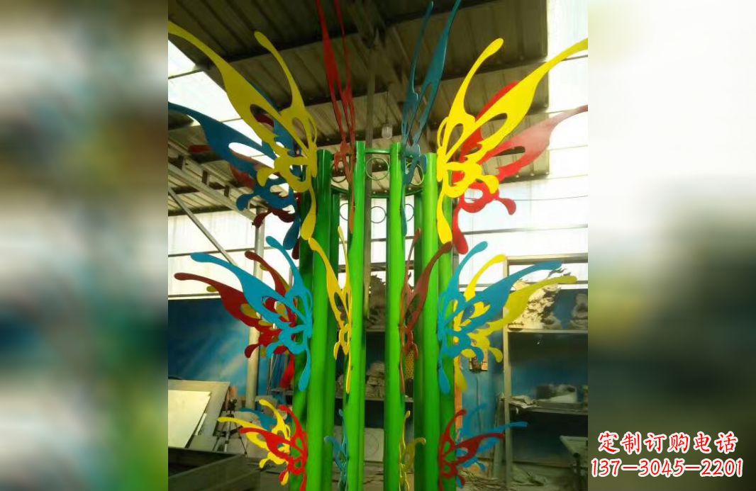 宁德精致的不锈钢抽象蝴蝶景观雕塑