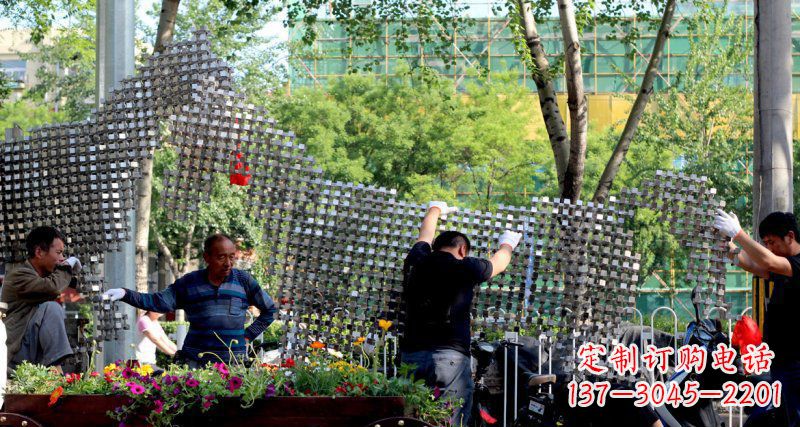 宁德中领雕塑 - 动物抽象不锈钢雕塑