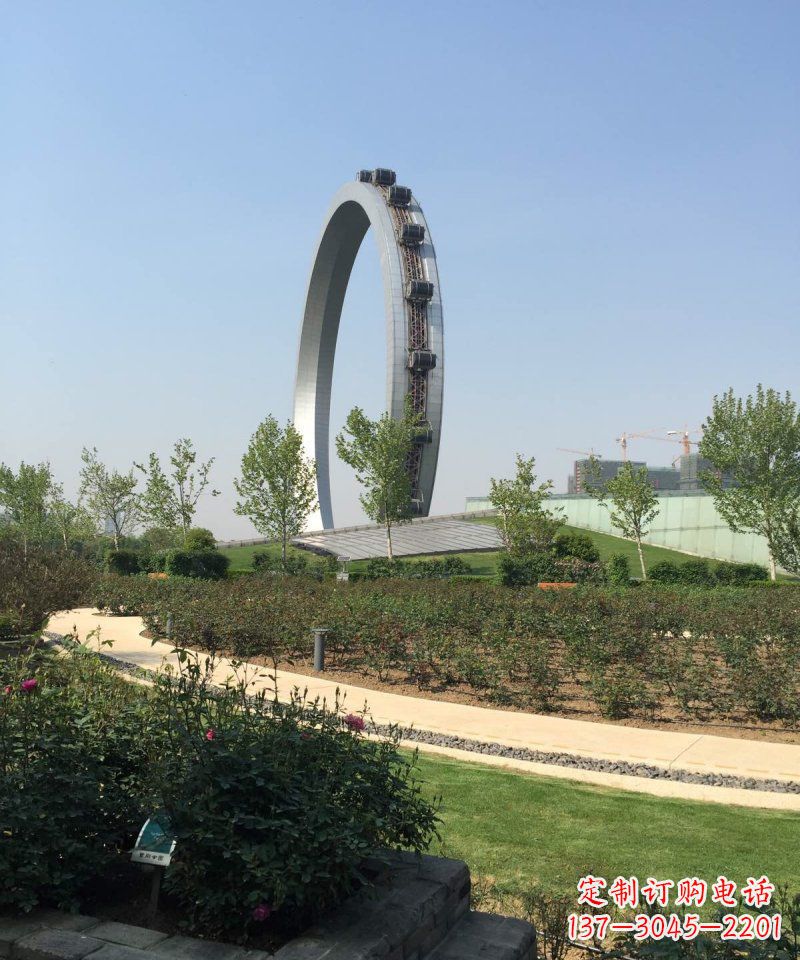 宁德精美摩天轮不锈钢抽象雕塑