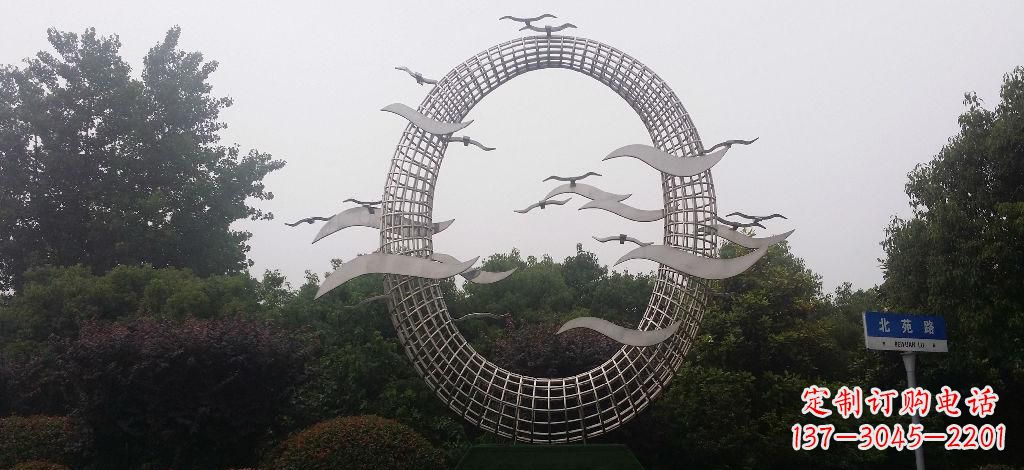 宁德优雅风采,质感之美,赏心悦目的不锈钢海鸥雕塑