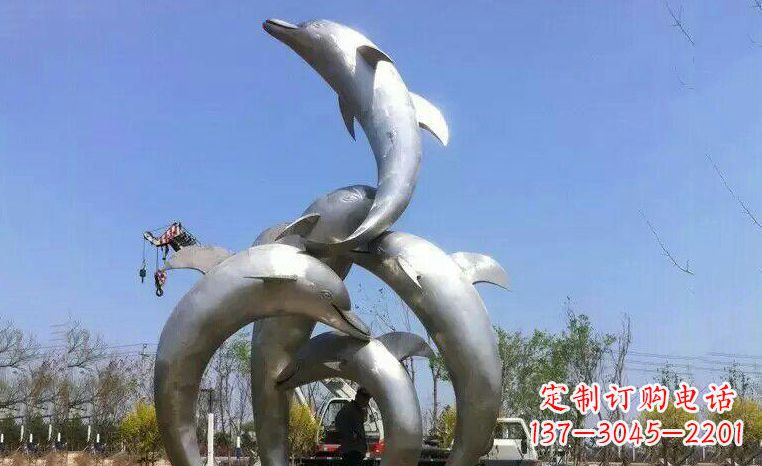 宁德品质精美的不锈钢海豚雕塑