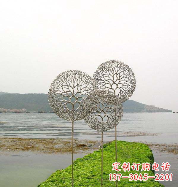 宁德 迷人的不锈钢蒲公英雕塑