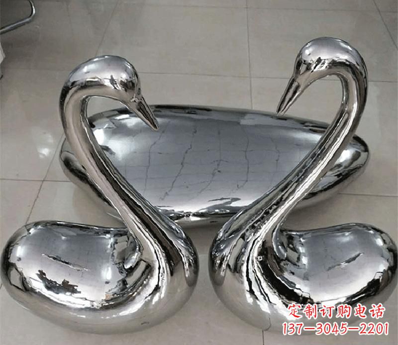 宁德高端定制不锈钢天鹅雕塑