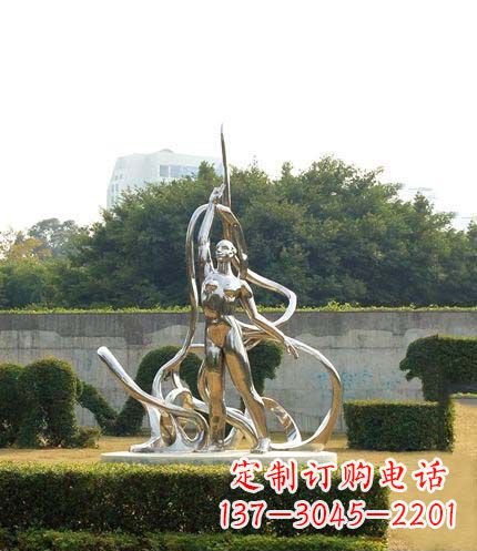 宁德跳丝带魅力少女铜雕
