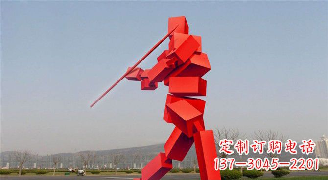 宁德定制不锈钢标枪雕塑