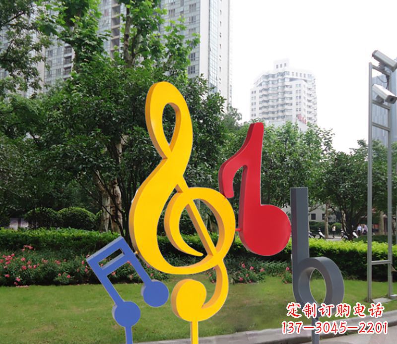 宁德不锈钢音符雕塑-引领您的心情旋律