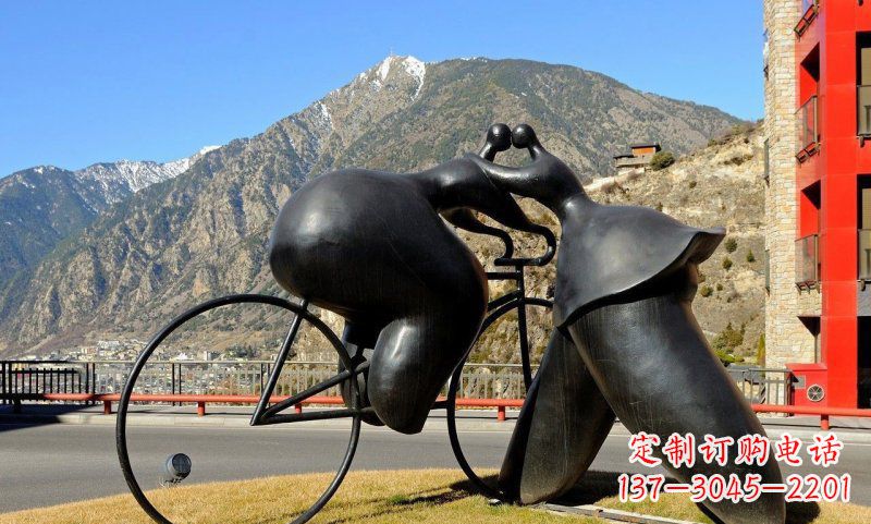 宁德铸铁自行车雕塑