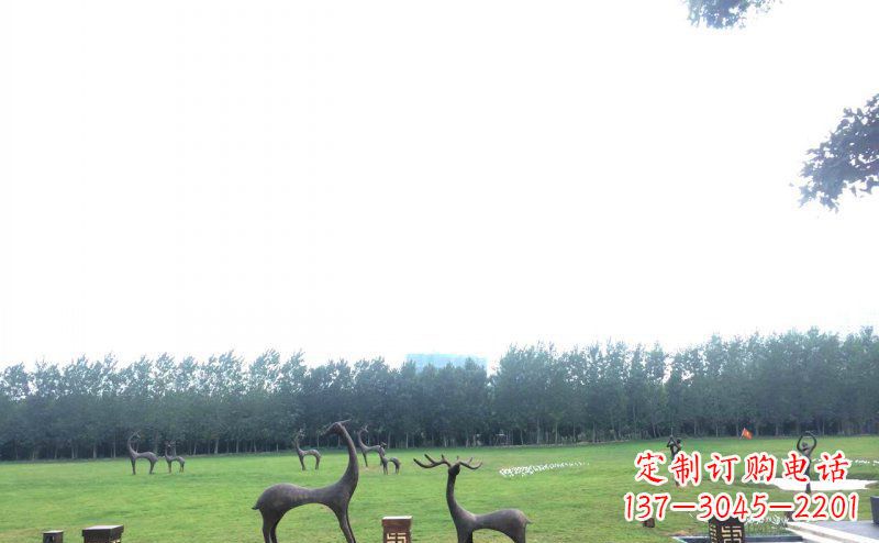 宁德定制铜动物雕塑 – 小鹿