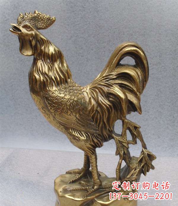 宁德经典公鸡铜雕