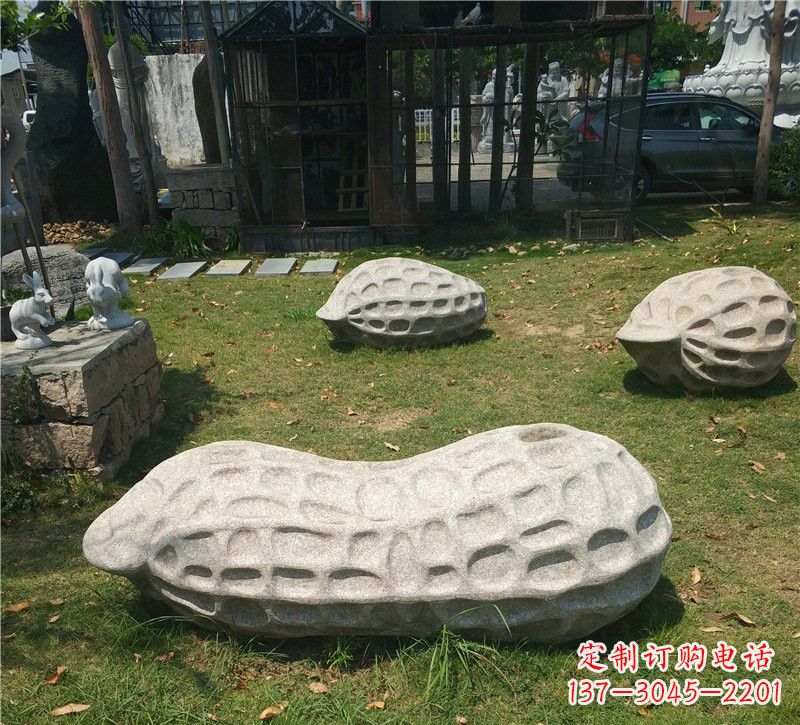 宁德精美大理石花生雕塑