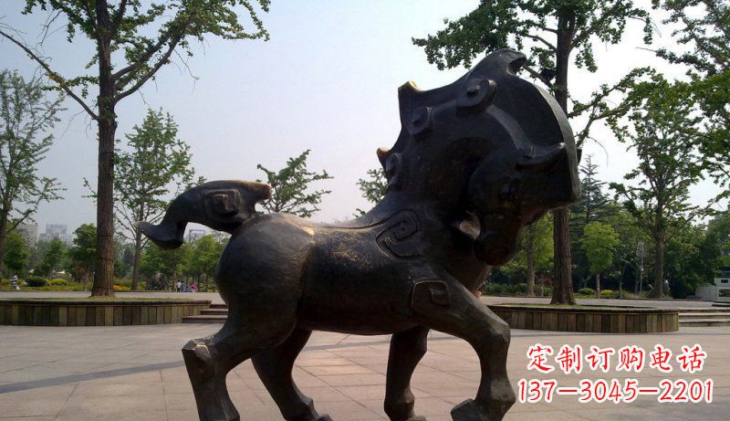 宁德中领雕塑灵动小马铜雕