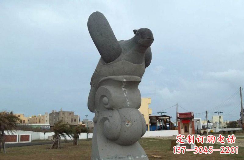宁德公园动物海龟石雕