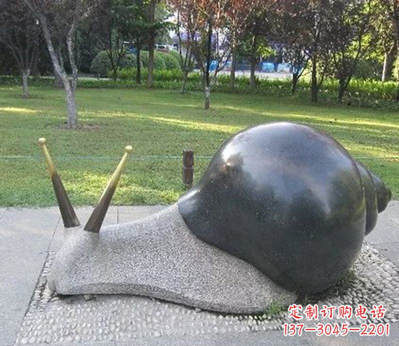 宁德中领雕塑专业定制可爱蜗牛石雕