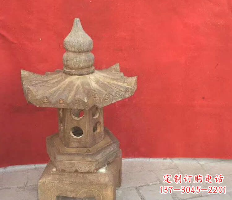 宁德公园仿古石灯石雕