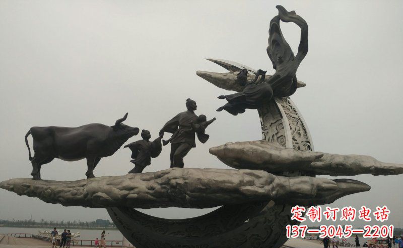 宁德非凡爱恋不锈钢牛郎织女雕塑