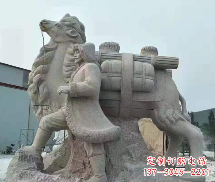 宁德精致精美的大理石骆驼石雕