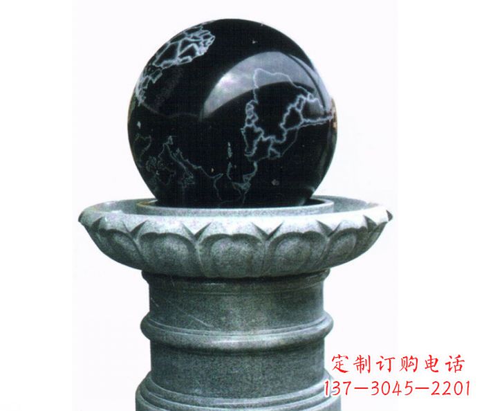 宁德公园景观风水球喷泉石雕 (3)