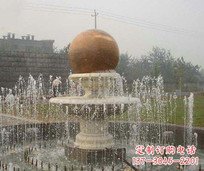 宁德公园景观风水球喷泉石雕