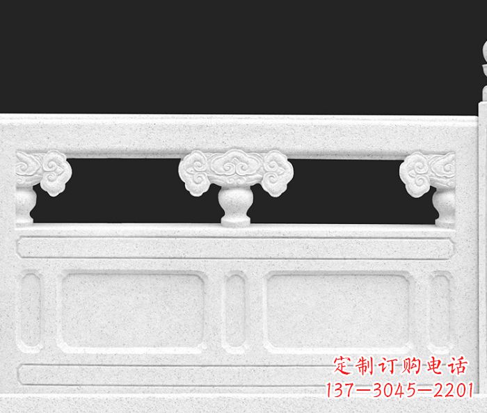 宁德公园景观汉白玉石雕栏板 (3)