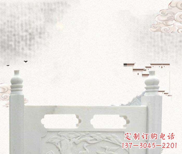 宁德公园景观汉白玉石雕栏板