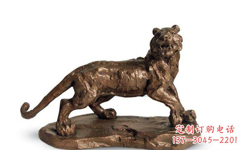 宁德公园老虎动物铜雕