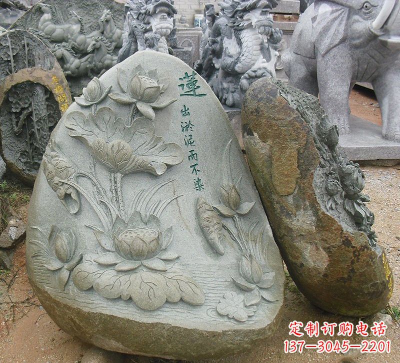 宁德以莲花为灵感的浮雕艺术