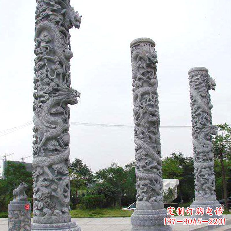 宁德公园龙柱雕塑