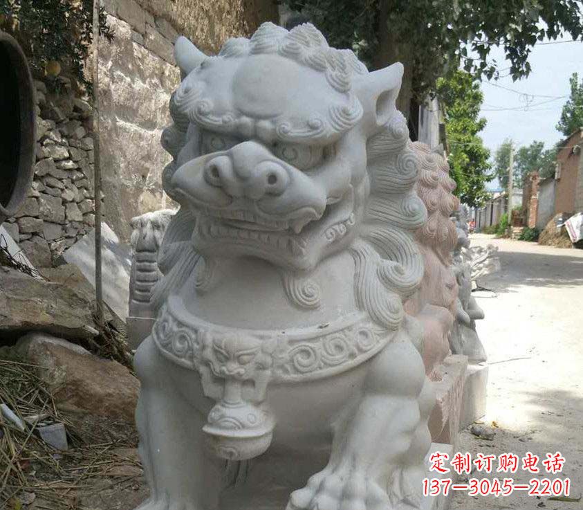 宁德中领雕塑母子狮子石雕