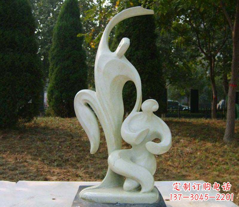 宁德公园情侣抽象人物雕塑