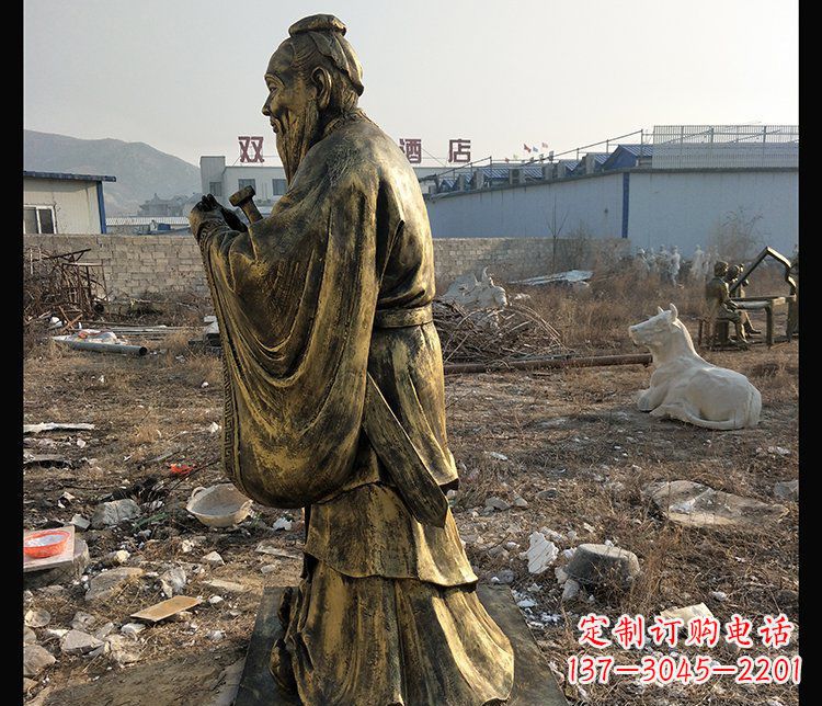 宁德铜铸孔子雕塑,传承中华民族精神文化