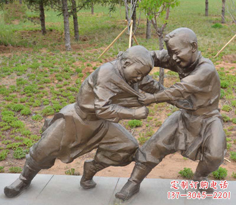 宁德精致雕塑小男孩铜雕